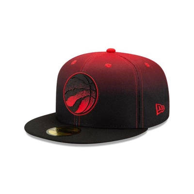 Toronto Raptors Gorra | New Era NBA Back Half 59fifty Fitted Cap Mexico - Negros